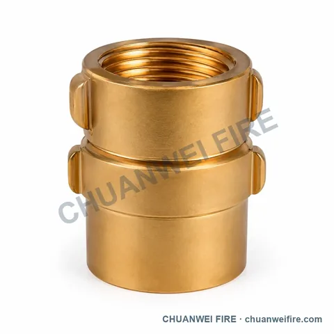 Short-Barrel Double-Lug Fire Hose Adapter — UHS-020 / UHS-021 / UHS-022