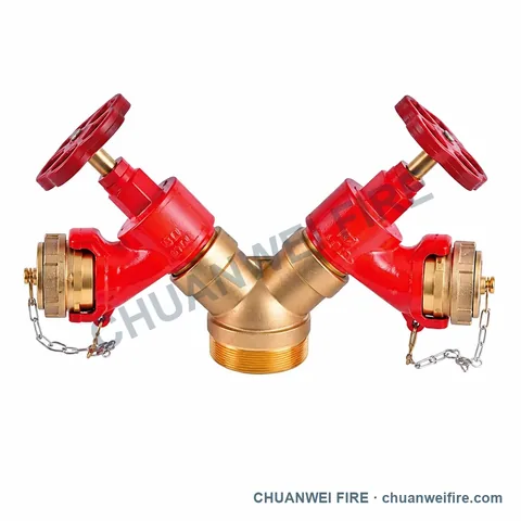 Twin-Valve Two-Way Fire Hose Distributor — SF-040 / SF-041