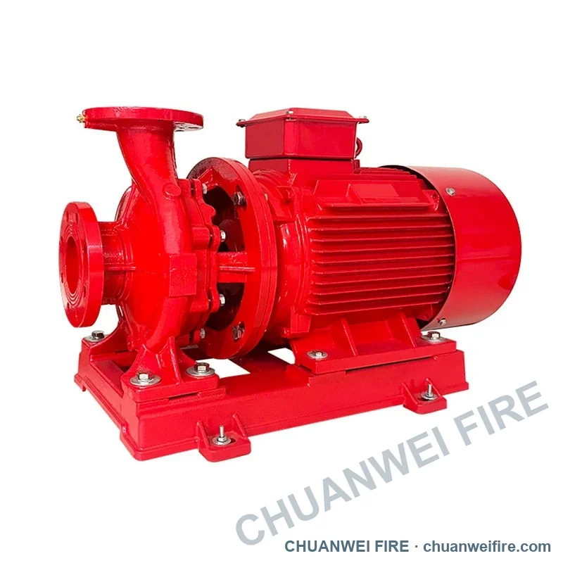 Horizontal pump and motor on a common baseplate — actual product photograph