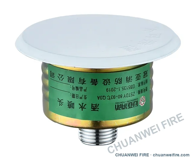 K80 quick-response concealed sprinkler — 93°C, covered assembly