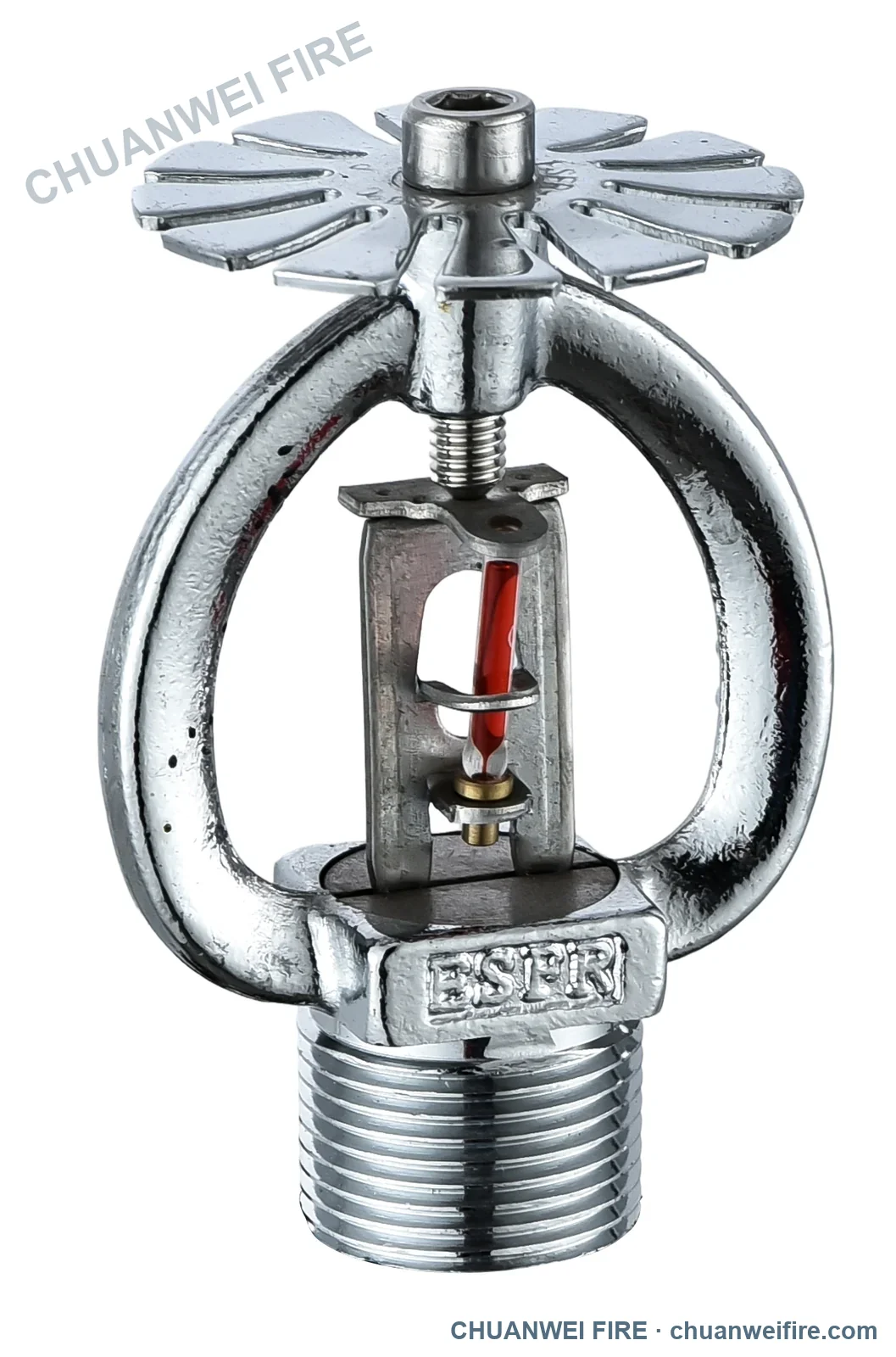 ESFR glass-bulb sprinkler — slotted deflector