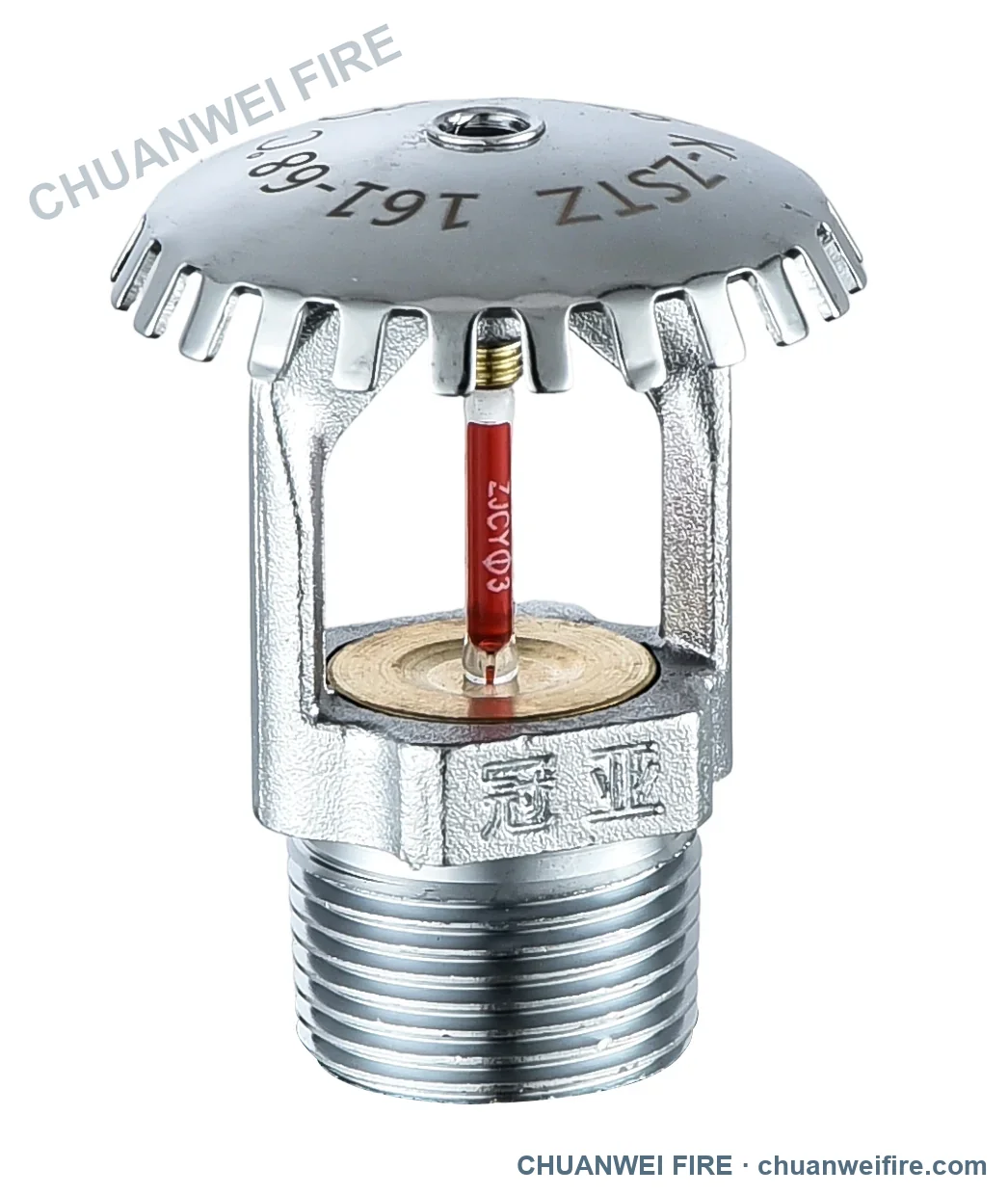 K161 metric / K11.2 US — upright sprinkler, 68°C