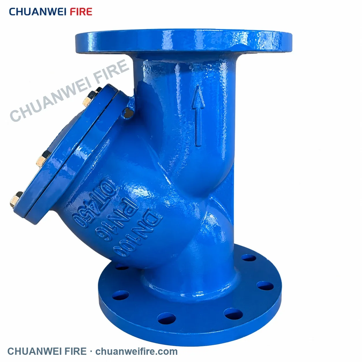 GL41H-16Q flanged Y strainer.