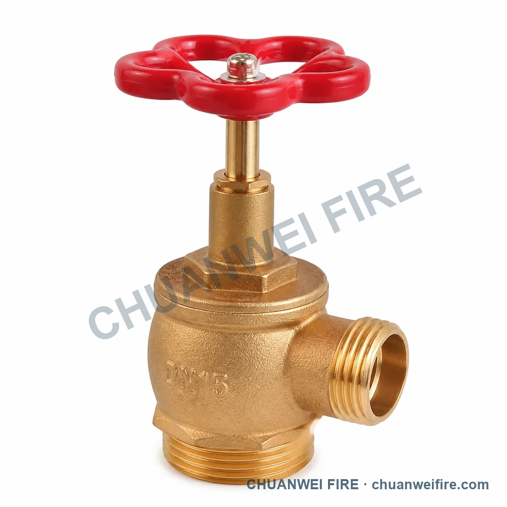Catalog configuration illustration of Right-Angle Fire Hose Valve — S-011