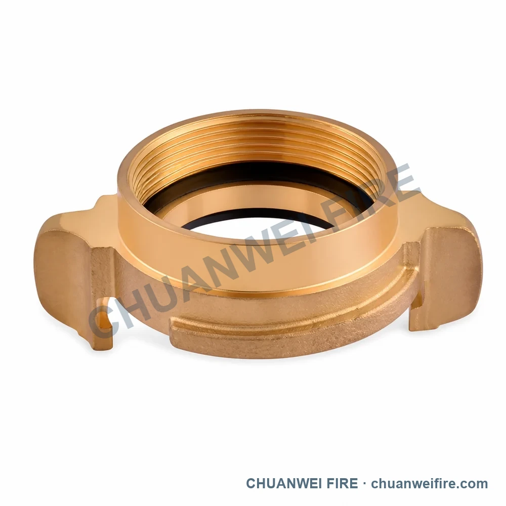 Catalog configuration illustration of Female-Threaded Twin-Claw Coupling — SP-027 / SP-028