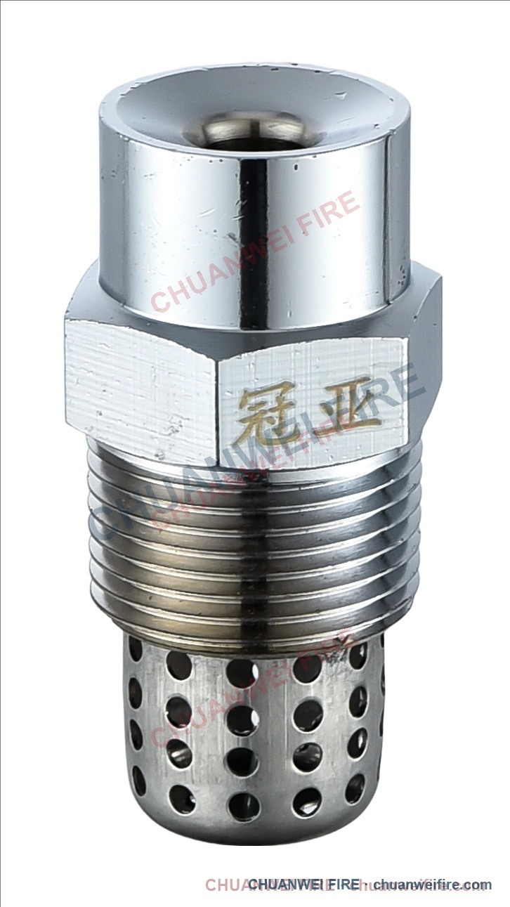 Chrome-plated standard water mist nozzle with inlet strainer