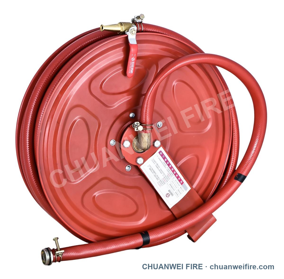 Enlarged heavy duty fire hose reel